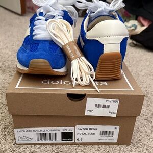 Dolce Vita Blue and White Women's Sneaker